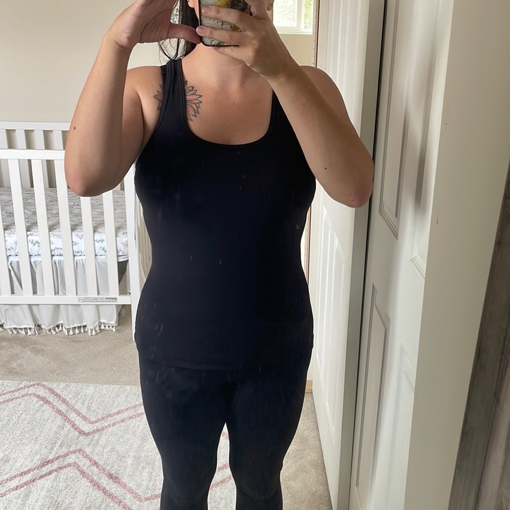 Black Stori Opposition Tank Size 10 - by Katy Hearn